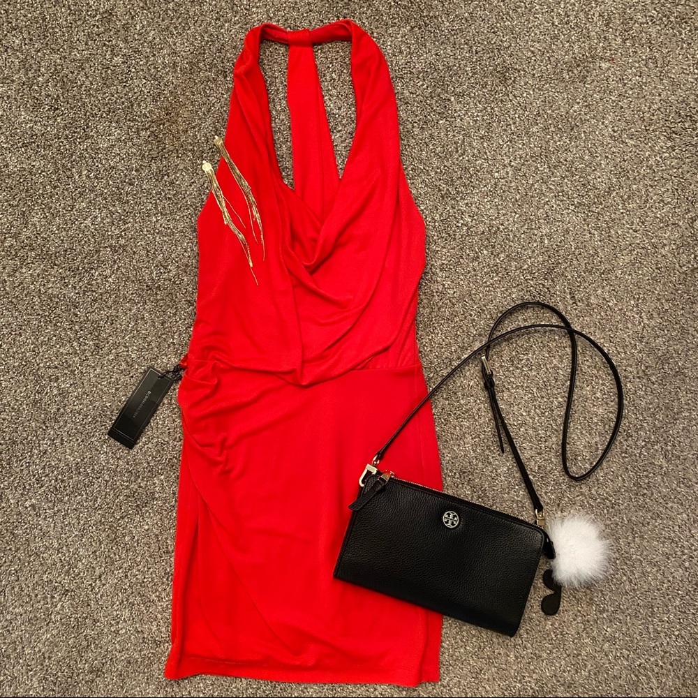 BCBG MaxAzria Skye red cocktail dress - Picture 2 of 6